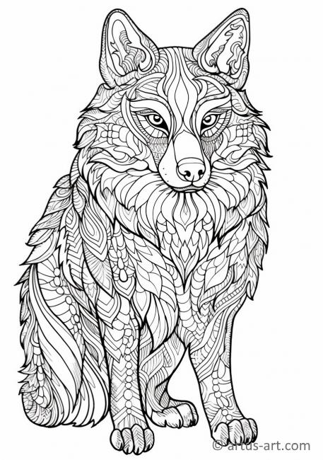 Page de coloriage du coyote